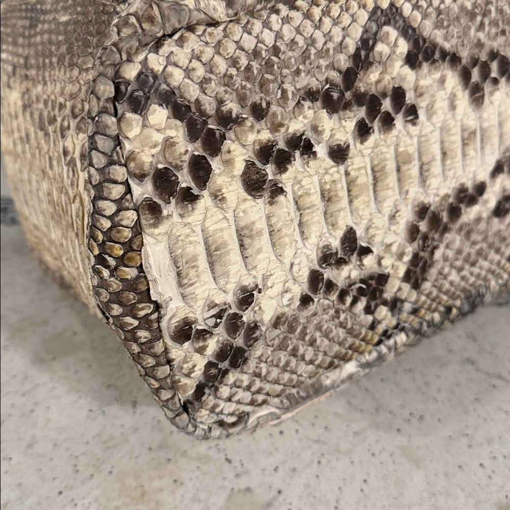 Python Leather VintageHandbag Made In Italy - Picture 6 of 7